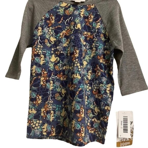 LuLaRoe Size 2 Sloan Kids Top • Baseball Tee Style • Disney’s Minnie Mouse BNWT - Picture 3 of 10